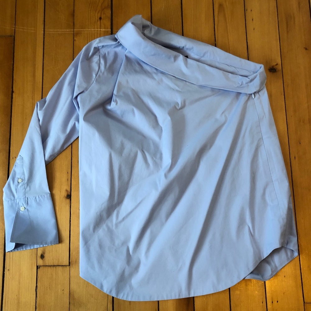 Banana republic one sleeved blouse.